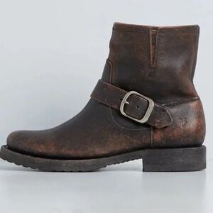 Frye Veronica Bootie Black Distressed Stone Washed Patina. Size 11